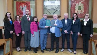 Przedstawiciele AGH i firmy CeCert Sp. z o. o.